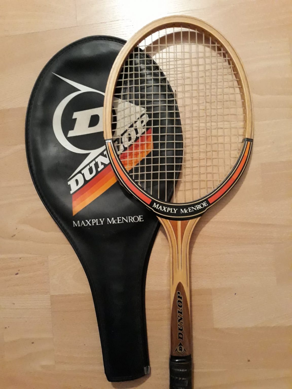 Ancienne Raquette De Tennis Dunlop Maxply Et Sa Presse