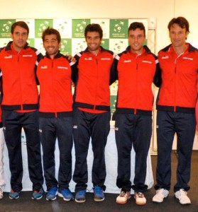 foto Equipo Copa Davis España-Brasil