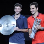 Foto Roger Federer y Gilles Simon