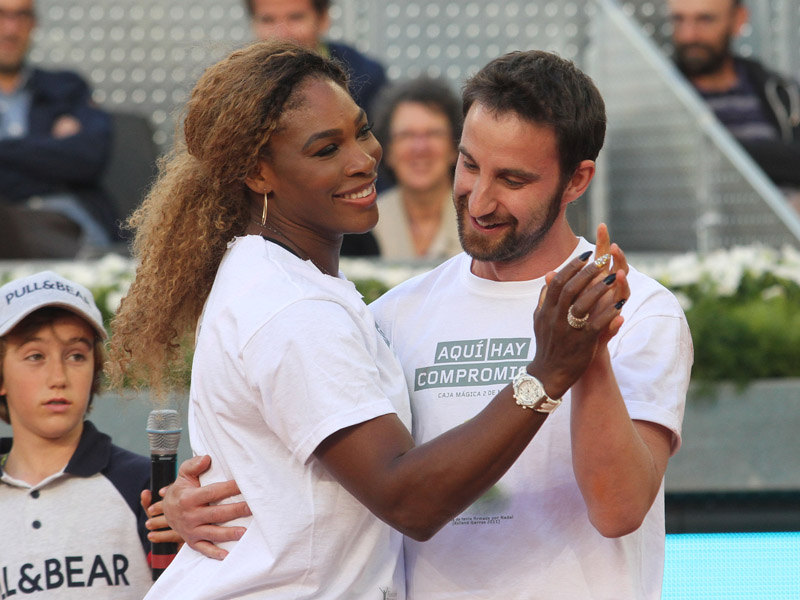 Foto Charity Day. Serena Williams y el actor Dani Rovira