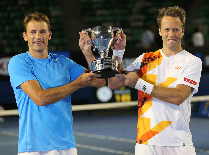 Foto Kubot-Lindstedt campeones de dobles masculinos Open Australia 2014