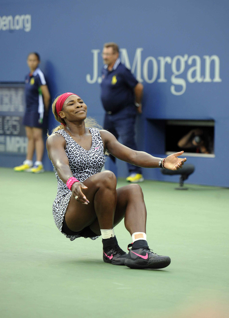 Serena Williams celebración US OPEN 2014