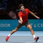 Roger Federer volea